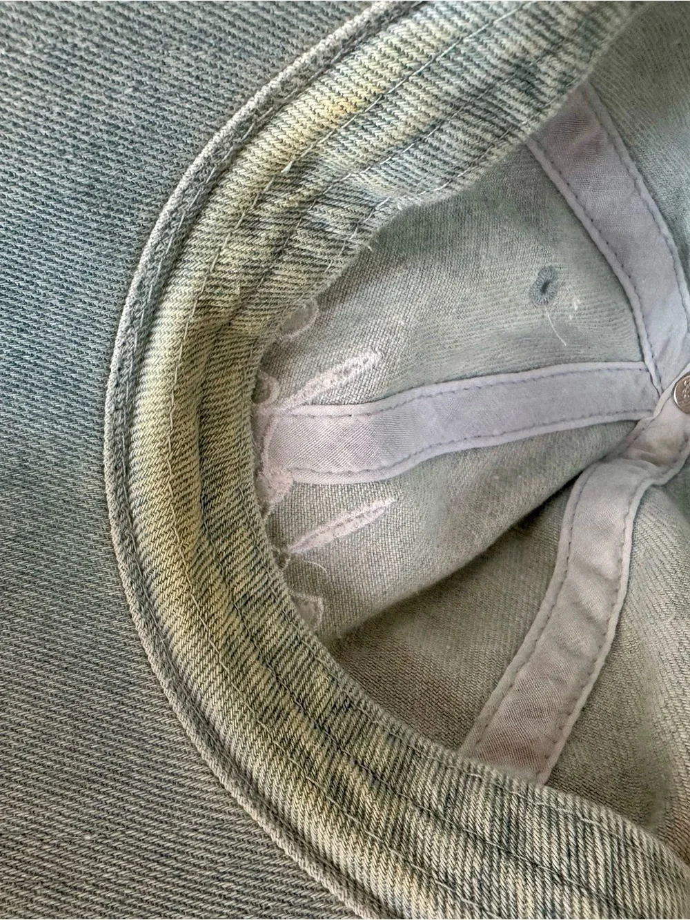 Denim “Aloha” Embroidered Baseball Cap